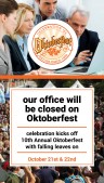 Modest Oktoberfest Sign