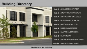 Prolific Directory Sign (Buff)