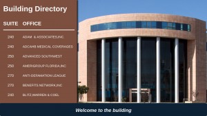 Palatial Directory Sign (Tan)