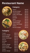 Affable Asian Menu (Red)