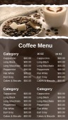 Robust Coffee Menu (Black)