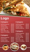 Amiable Fastfood Menu (Red)