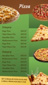 Sharp Pizza Menu (Green)
